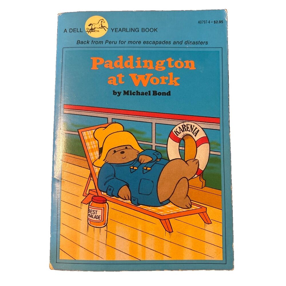 Paddington At Work By Michael Bond 1971 Dell Yearling PB Illus. Peggy Fortnum